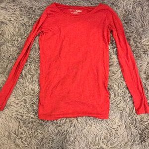 Girls red long sleeved shirt